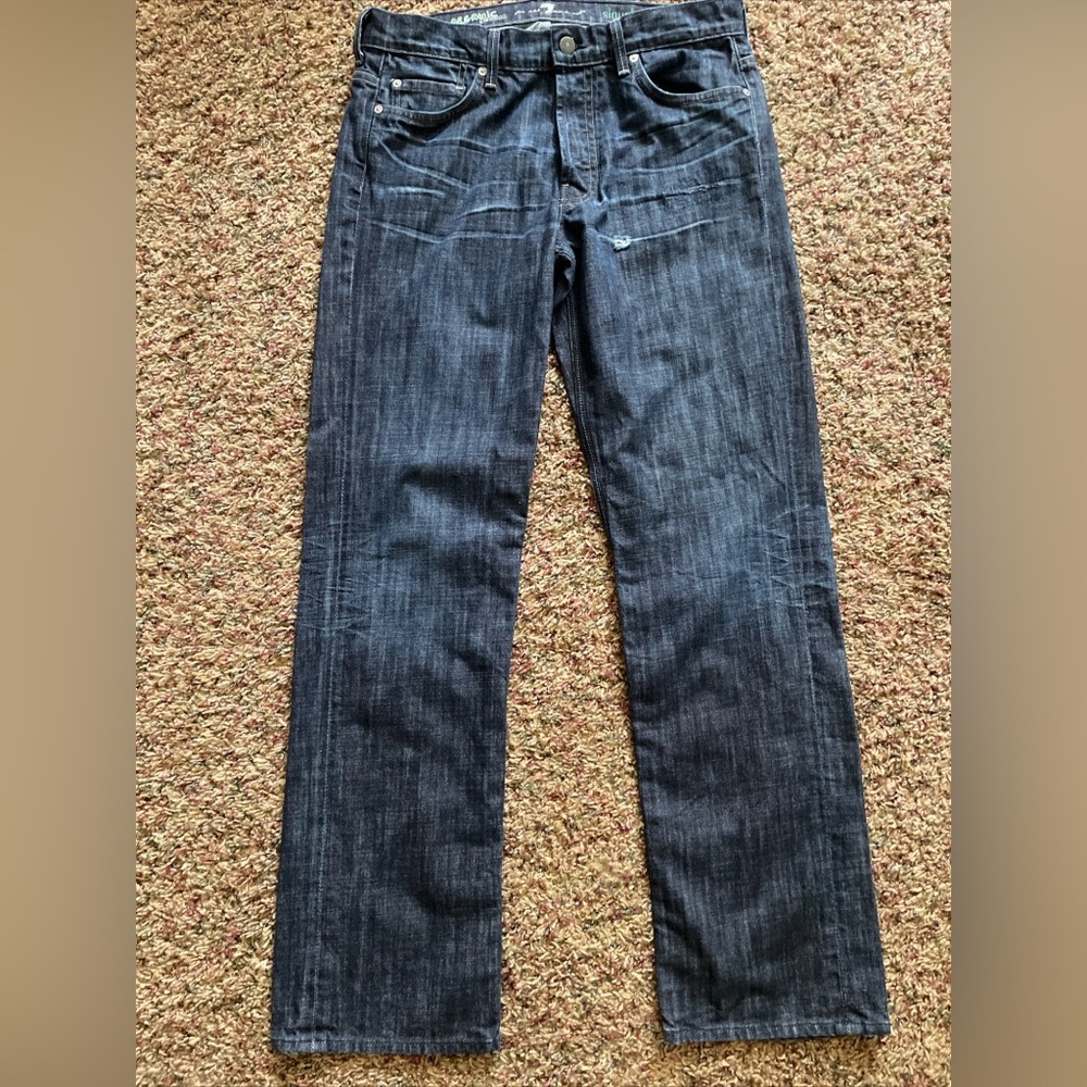 7 For All Mankind Organic Cotton Dark Wash Jeans size 32